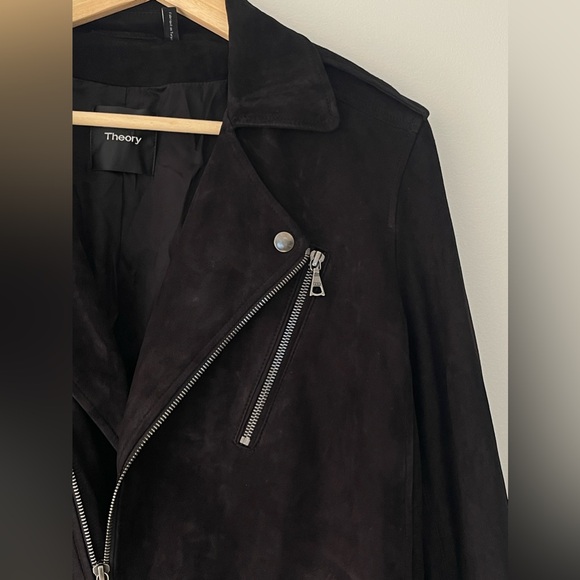 Theory Tralsmin Lamb Suede Jacket - Picture 6 of 12